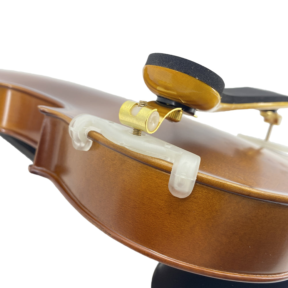 Yinfente Flame Maple Left Hand Violin Shoulder Rest 4/4 Full Size Adjustable Height Width And Collapsible Feet Violin Part (Yellow)