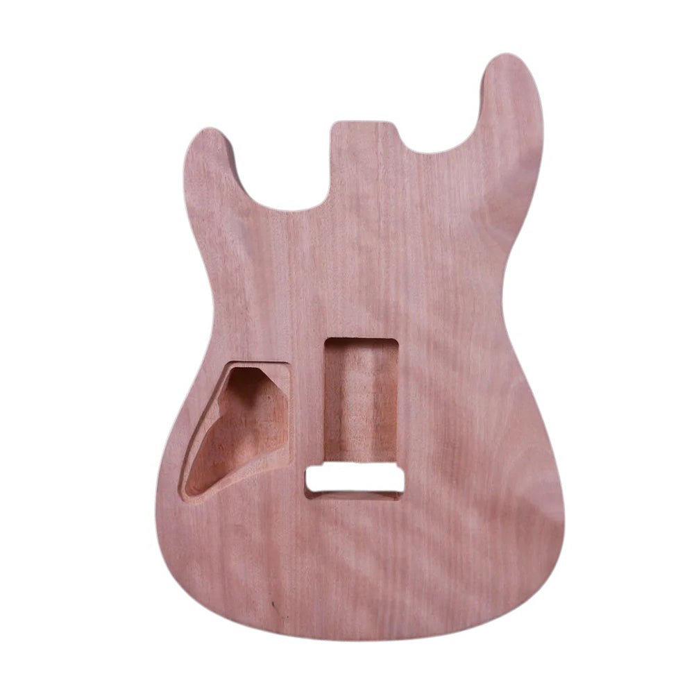 Yinfente DIY ST Body Mahogany Project Fit Locking Nut Bolt on and new banana maple neck dots inlays rosewood fretboard 24 frets Replacement