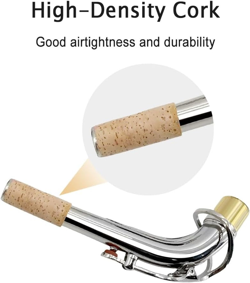 Saxophone Alto Beginner Kit for Adults & Students - Eb Nickel-Plated Sax with Case, Reeds, Mouthpiece & Straps - Professional Setup, Easy to Play (Nickel)