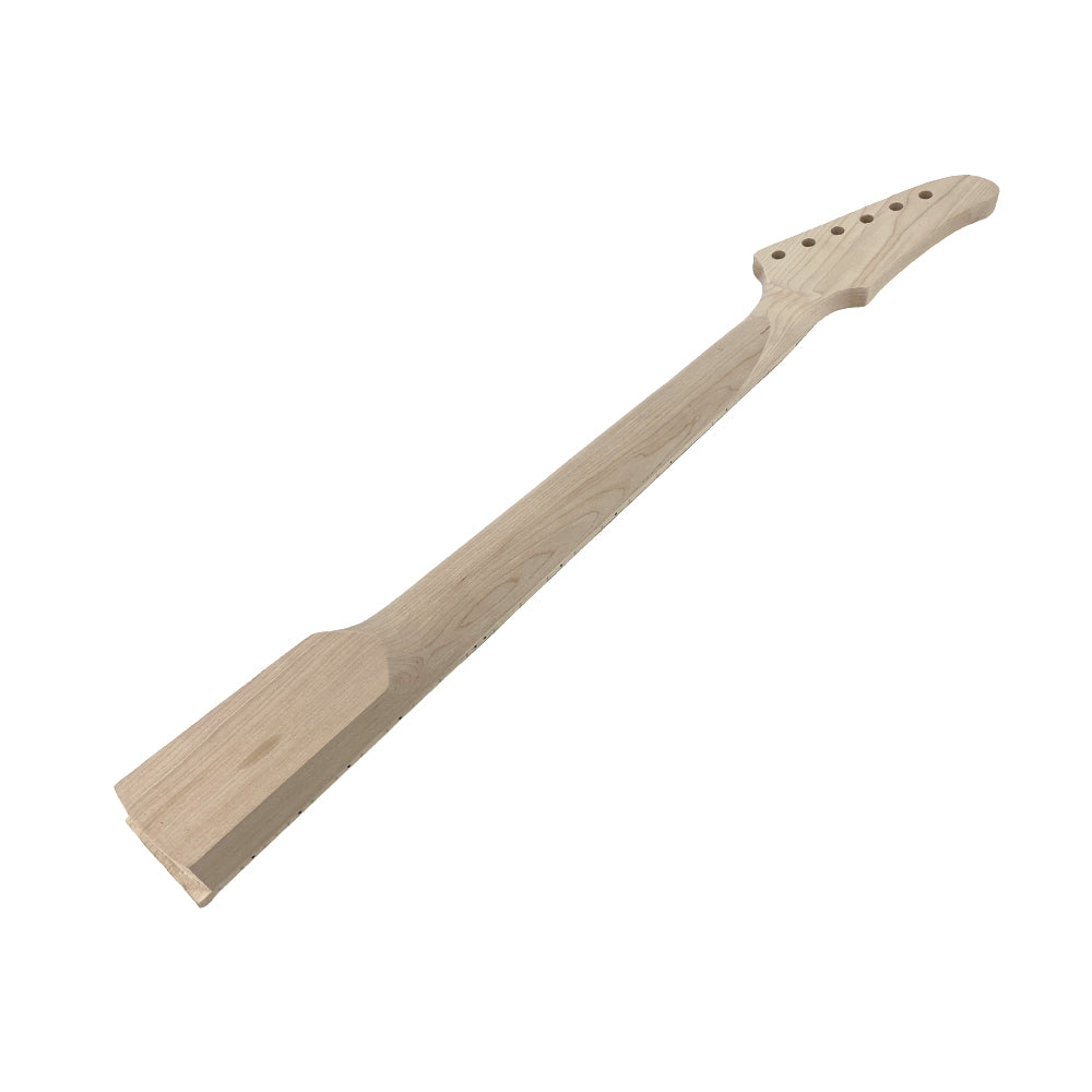Yinfente Guitar Neck 22Fret 25.5Inch Canada Maple Guitar Fretboard Banana Reversed Head Star Inlay