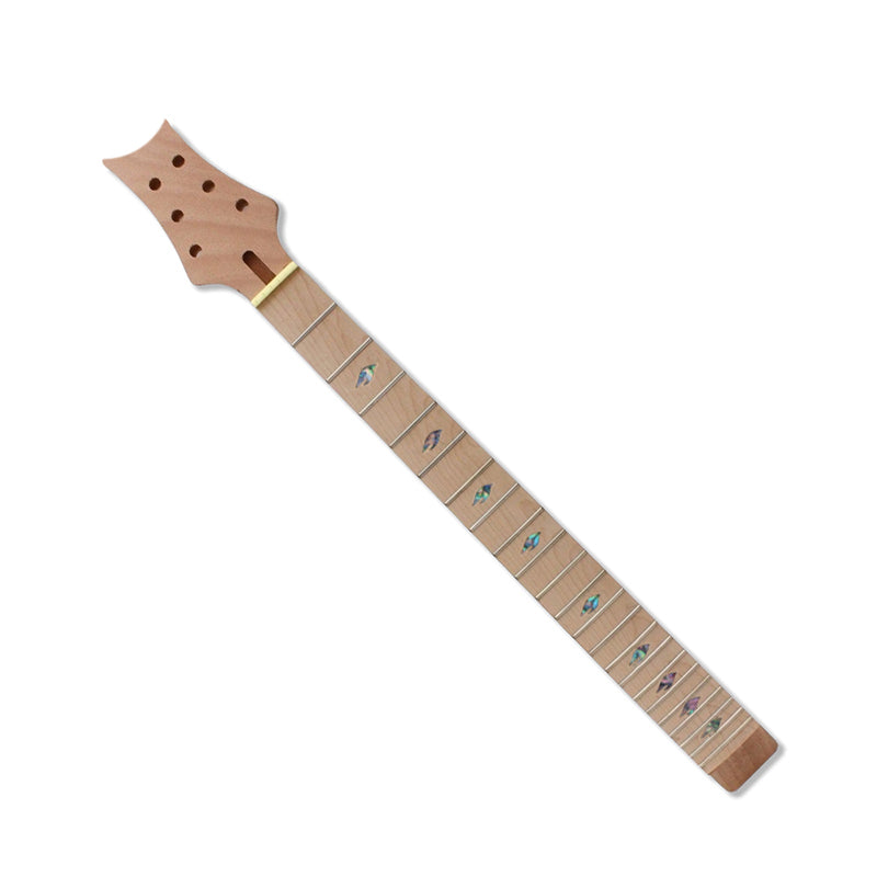1Set Guitar Kit Guitar Neck 22Fret Flame Maple Cap Guitar Body Mahogany Nice Inlay Maple Fretboard DIY Guitar