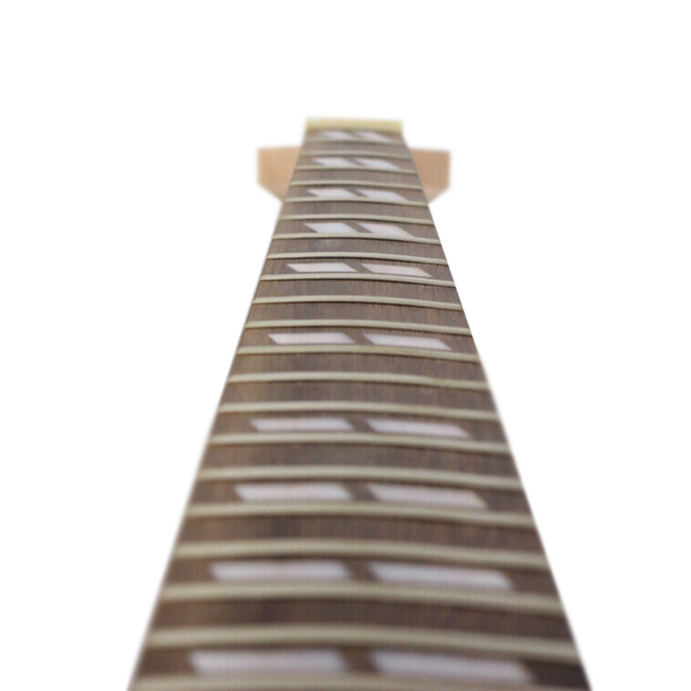 Yinfente New Guitar Neck 22fret 24.75Inch Mahogany Rosewood ibanez Head parallel Inlay Normal Nut