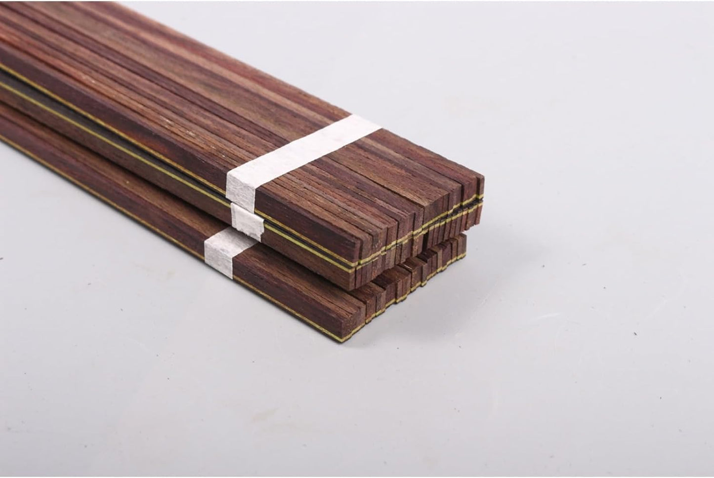 25 PCS Guitar Binding Purfling Strip Marquetry Inlay for Guitar Parts,Rosewood Material(840X6X1.5Mm)