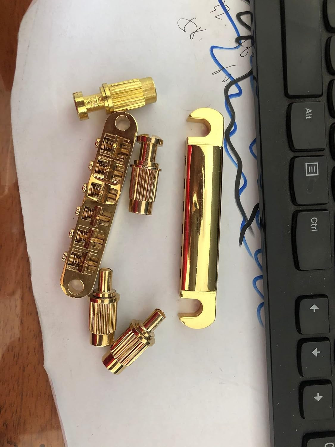 TUNE-O-MATIC GUITAR BRIDGE and Guitar TAILPIECE Stop Bar for Epiphone Les Paul