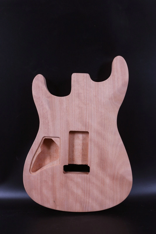 Yinfente DIY ST Body Mahogany Project Fit Locking Nut Bolt on and new banana maple neck dots inlays rosewood fretboard 24 frets Replacement