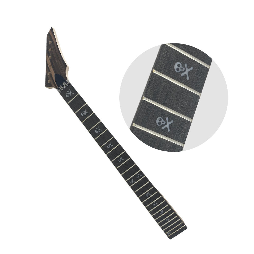 Yinfente New Guitar neck 24Fret 25.5inch Maple Rosewood Fretboard bot on Reversed headstock