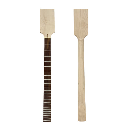 Yinfente Electric Guitar Neck 24 Fret 30 Inch Maple Rosewood Fretboard Baritone Guitar Necks Paddle Head DIY Long Scale