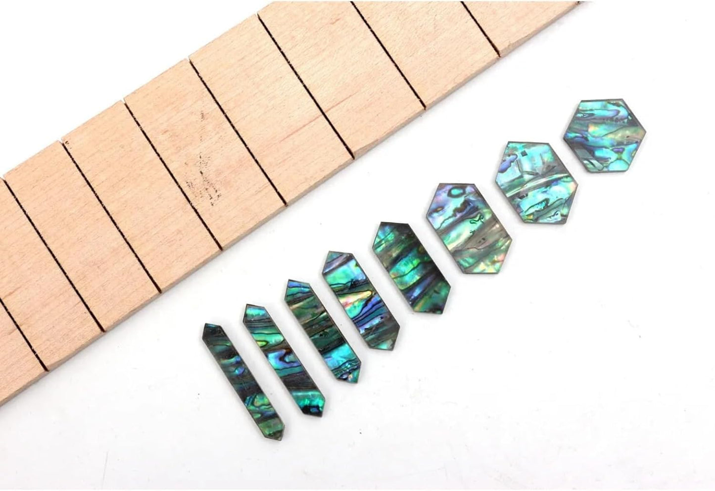 Guitar Fretboard Markers Inlay,Diy Fretboard Inlay for Electric Guitar,Abalone Shell Hexagon