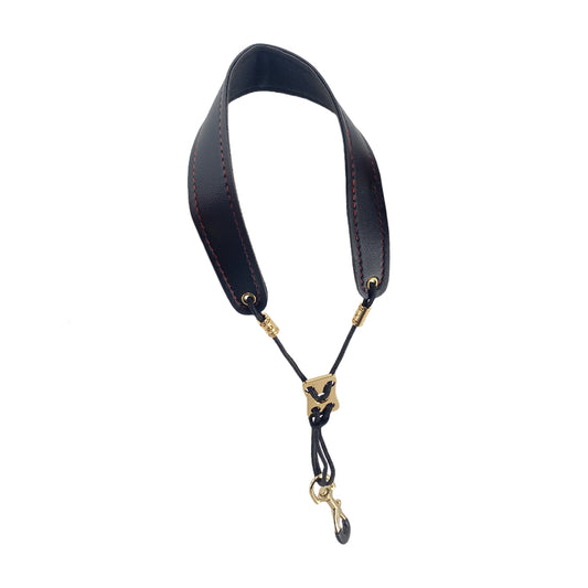 Saxophone Neck Strap Soft Leather Padded Comfort Music Instrument Strap for Alto Tenor Baritone Soprano Sax