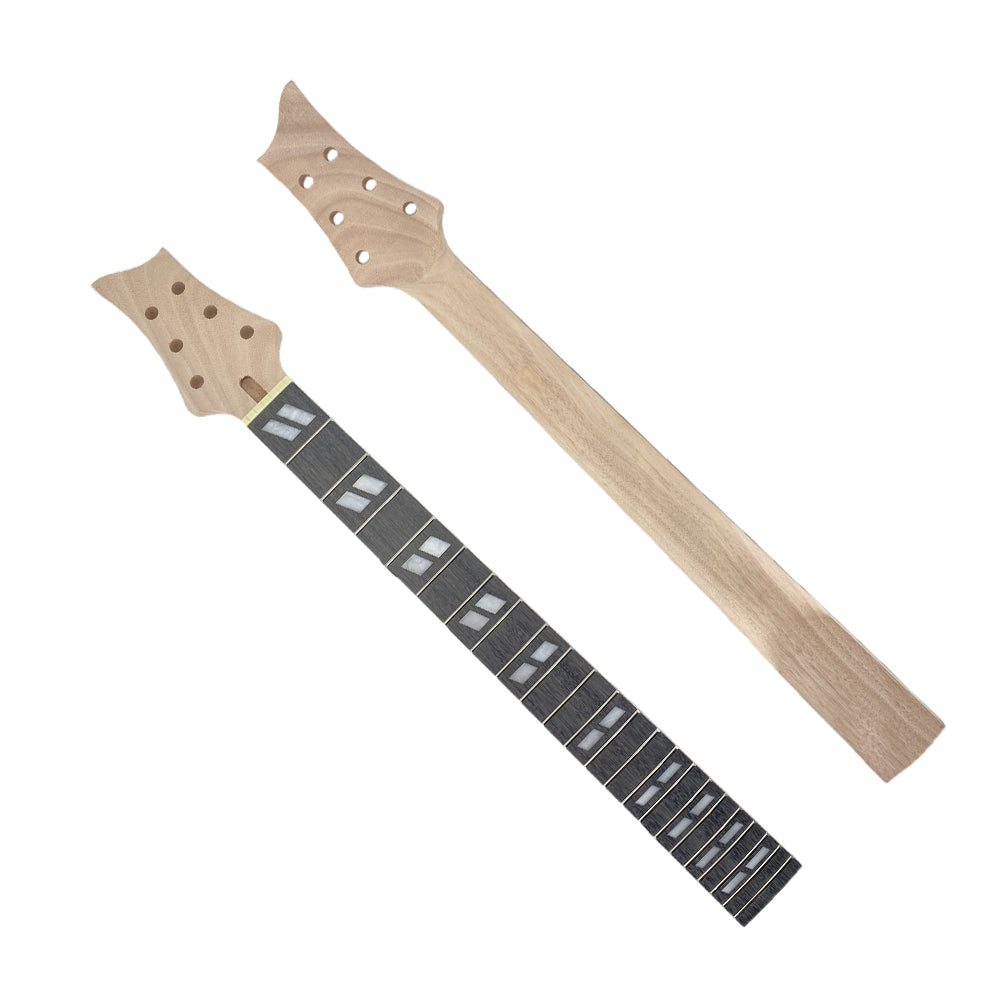 Yinfente Electric Guitar Neck 22 Fret 24.75 Inch Mahogany Neck Rosewood Fretboard Bolt on Heel DIY Guitar (P18)