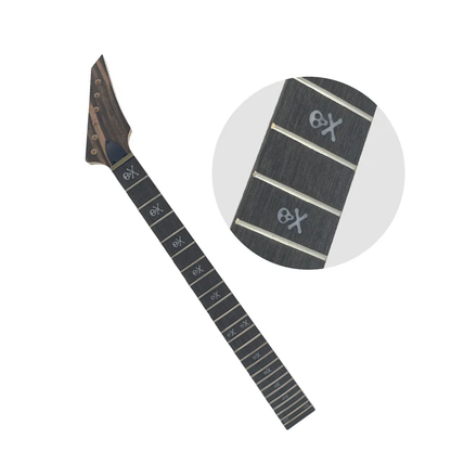 Yinfente New Guitar neck 24Fret 25.5inch Hard Maple Rosewood Fretboard skull inlays bot on