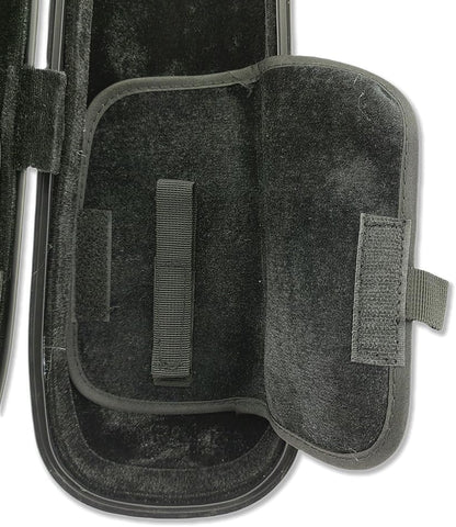 Carbon Fiber Upright Bass Bow Case for Geman French Double Bass Bow Hold 2Pcs Bows Hard Bow Case White