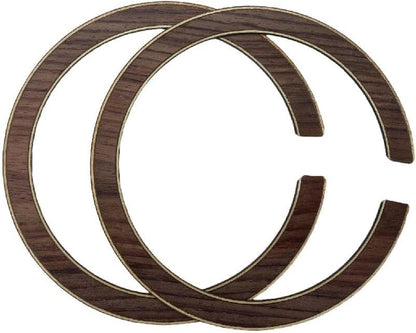 2PCS Guitar Rosette for Guitar Construction Solid Wood Material 110 * 12 * 0.8Mm Guitar Sound Hole for Luthier #23