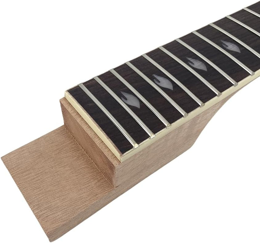 ® Electric Guitar Neck Replacement 22 Fret 25.5 Inch Rosewood Fretboard Unfinished Electric Guitar