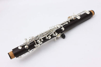 Professional Clarinet Eb Ebony Wood E Key Silver Plate with Case + Reeds + Pads
