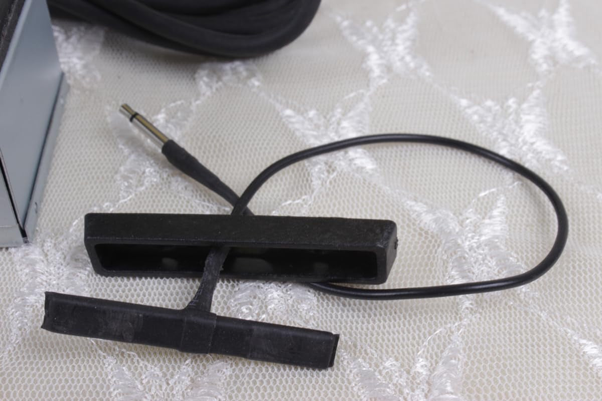 Electric Violin EQ Pickup Piezo with Plug Hole Cable Violin Outfit Stringed Instrument Parts Violin Pickups System for Electric Violin Acoustic (Big-Jack-1)