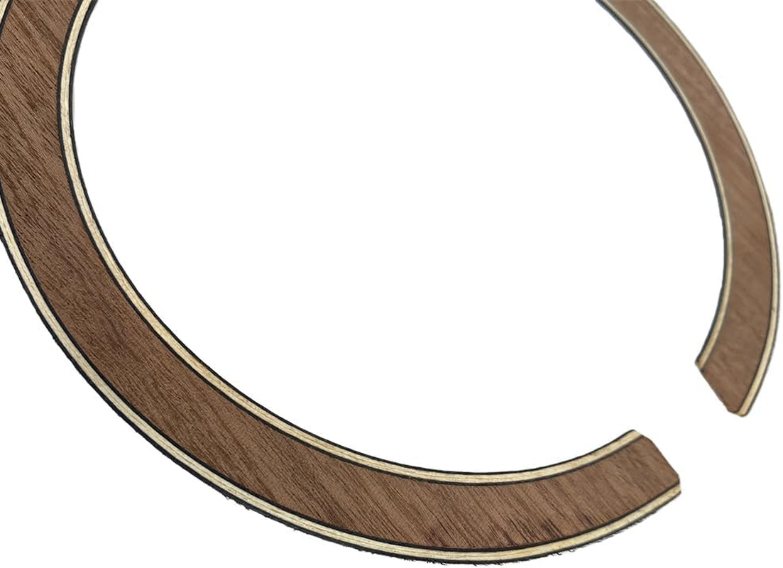 2PCS Guitar Rosette for Guitar Construction Solid Wood Material 110 * 12 * 0.8Mm Guitar Sound Hole for Luthier #18