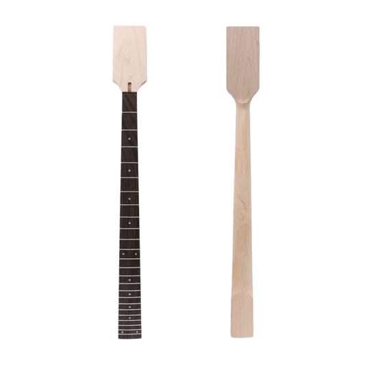 Yinfente Bass guitar neck 22 fret 34 inch Long bass scale for DIY Paddle head Dot Inlay