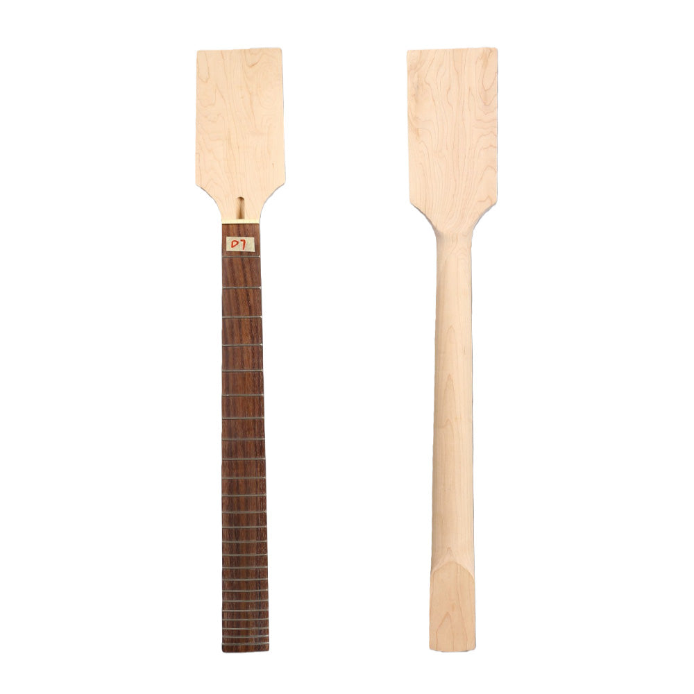 Yinfente 7string Guitar Neck 24Fret 27inch maple Paddle Head Rosewood Fretboard Long Scale Blank Paddle baritone guitar neck
