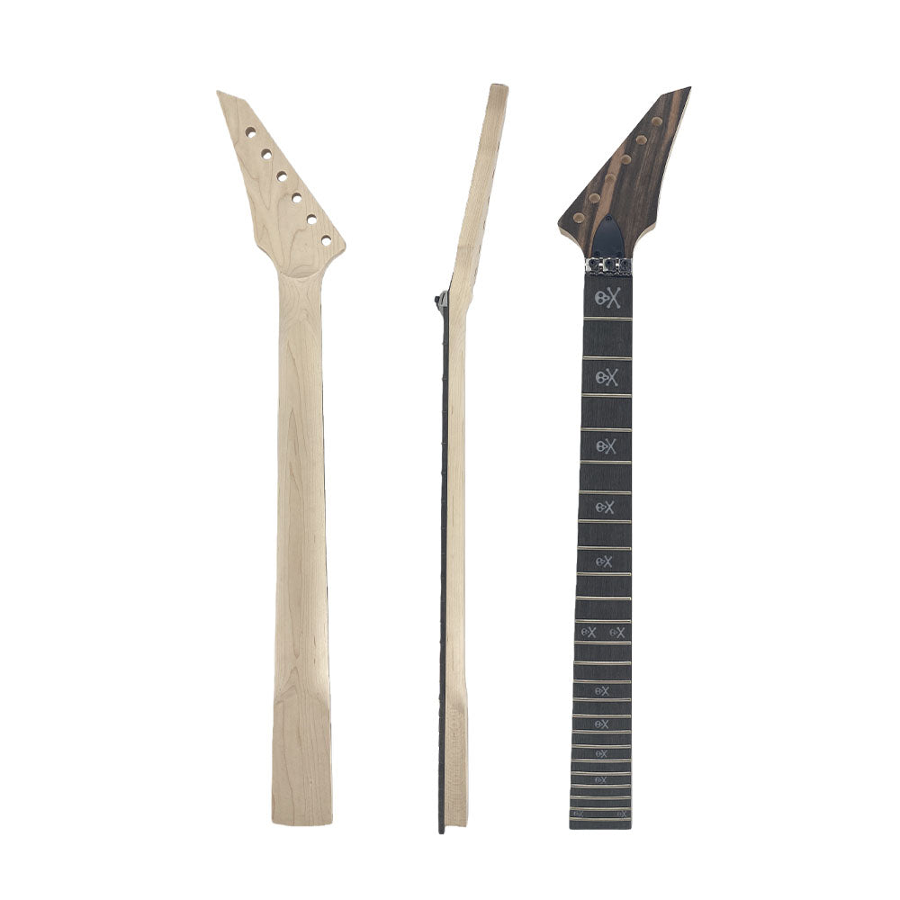 Yinfente New Guitar neck 24Fret 25.5inch Maple Rosewood Fretboard bot on Reversed headstock