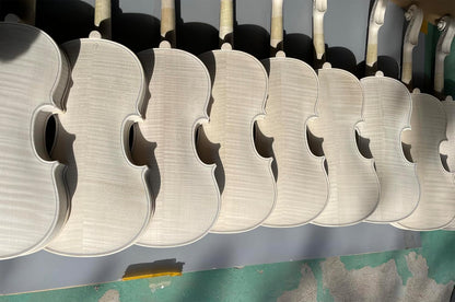 Professional Violin 4/4 Flame Maple Violin Spruce Handmade White Violins Stradivarius Model 1716 Year (4Pcs)