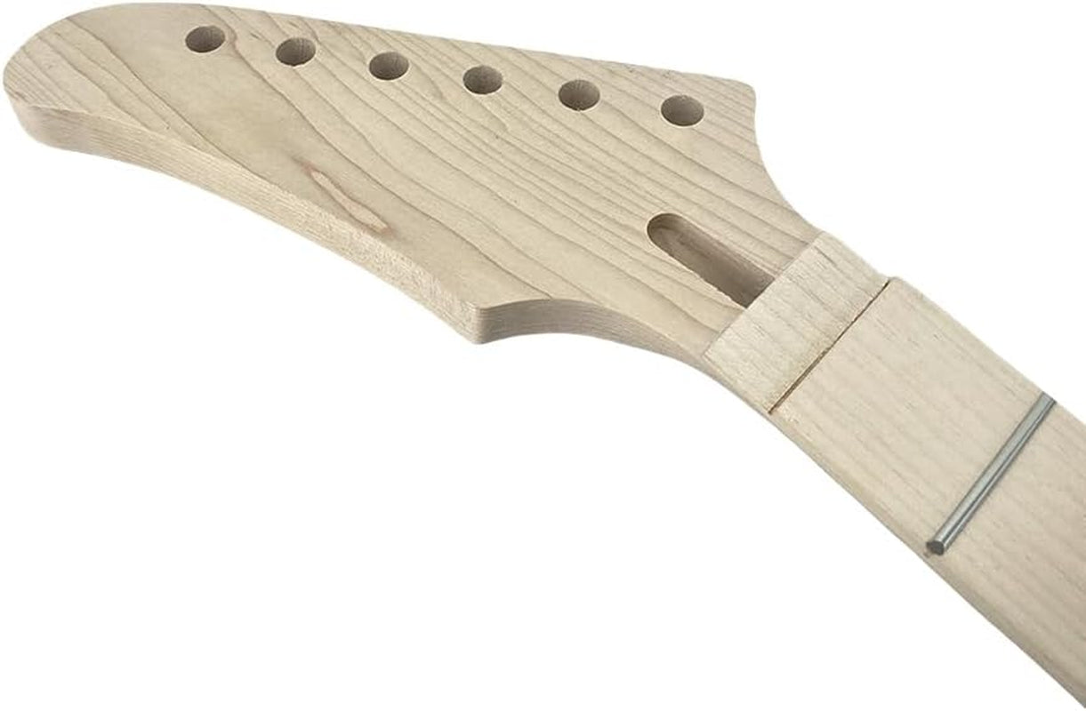 Guitar Neck 22Fret 25.5Inch Canada Maple Guitar Fretboard Banana Reversed Head Star Inlay