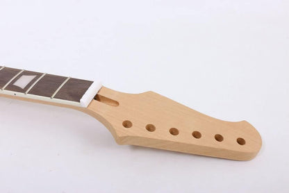 Left Hand Guitar Neck 22 Fret 24.75 Inch Mahogany Rosewood Fretboard Bolt on Guitar Necks Trapezoid Inlay