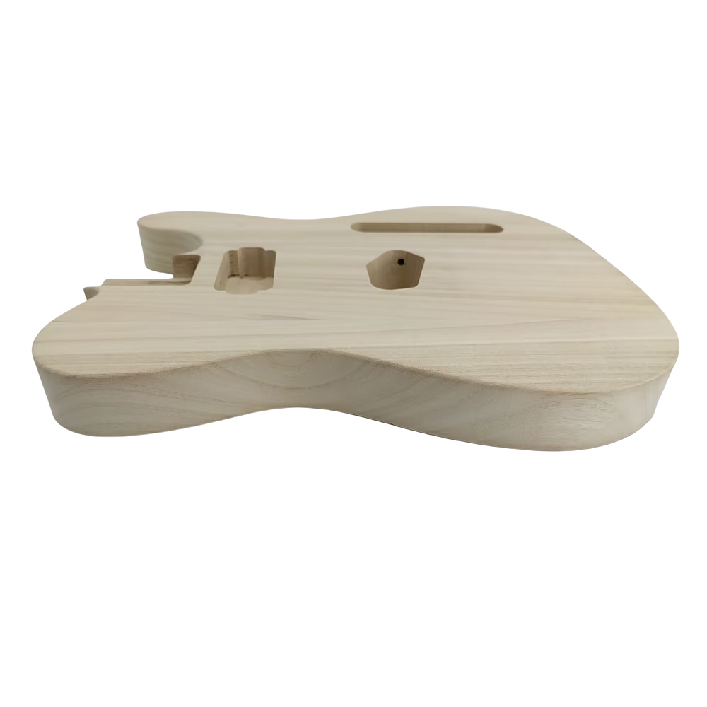 Yinfente T-Style New Guitar Body Paulownia Wood DIY Guitar Project Bolt on Heel