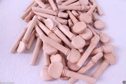 Yinfente 1000pcs Violin peg 4/4 Maple wood Violin Pegs String Adjuster Full Size
