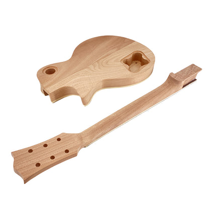 Yinfente 1set Guitar kit Guitar Neck 22fret 24.75inch Mahogany Rosewood Fretboard Set in