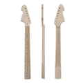 Yinfente Reverse Electric Guitar Neck 22Fret 25.5Inch Maple Fretboard Dot Inlay Bolt on Left Hand Guitar Neck Replacement Unfinished