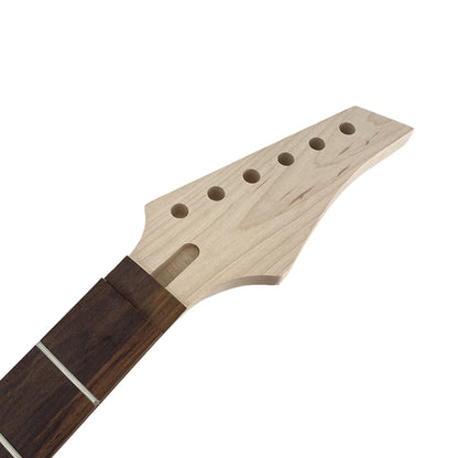 Yinfente New guitar neck 24fret 30inch Set in heel ibanez Head Maple fretboard With Locking Nut with pyramid Inlay