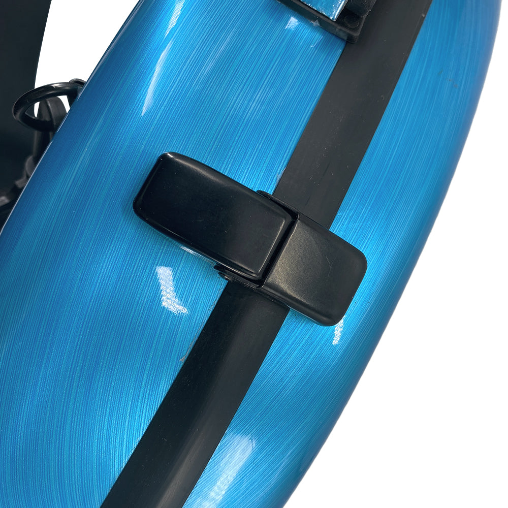 Yinfente 4/4 Violin Case Carbon Fiber Hard shell with Back strap handle Blue Hard Case