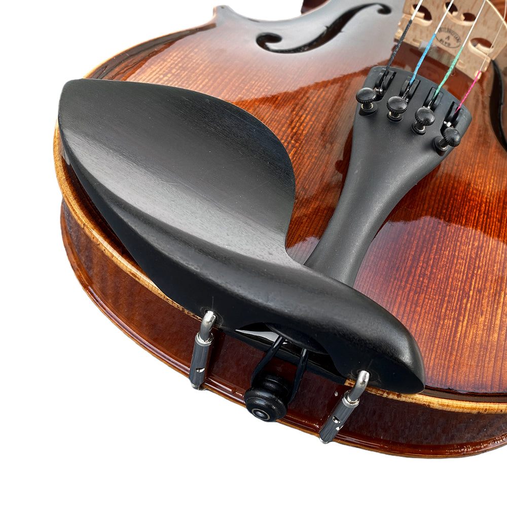 Violin 4/4 Full Set Violin for Beginners & Adults Solid Wood Fiddle with Hard Case Bow Shoulder Rest Strings Flame Maple Spruce Wood