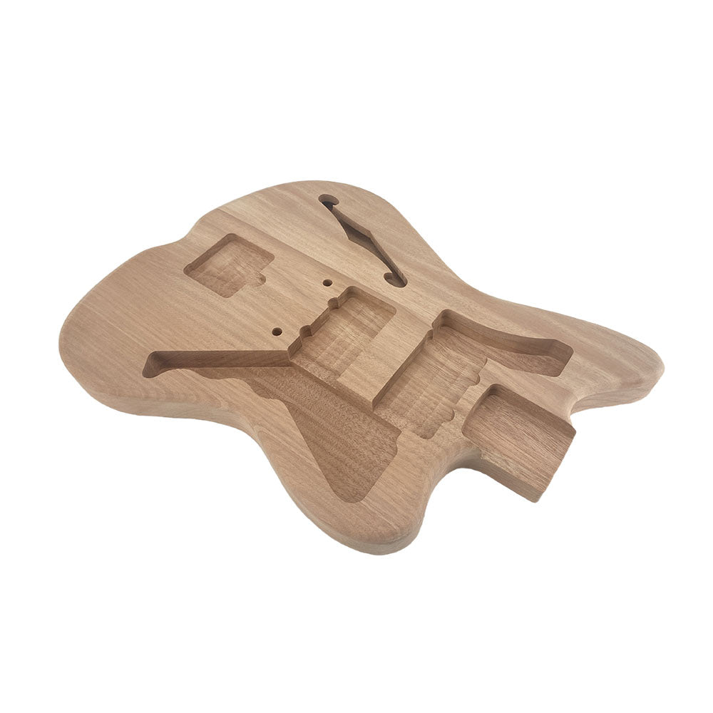 Yinfente Mahogany Electric Guitar Body Bolt on Heel pickup DIY Unfinished HH pickups