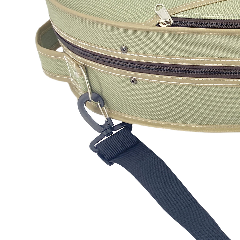 Violin Case 4/4 Full Size Nylon Oxford Lightweight Box Adjustable Shoulder Straps Travel Violin Case Bag (Pea Green)