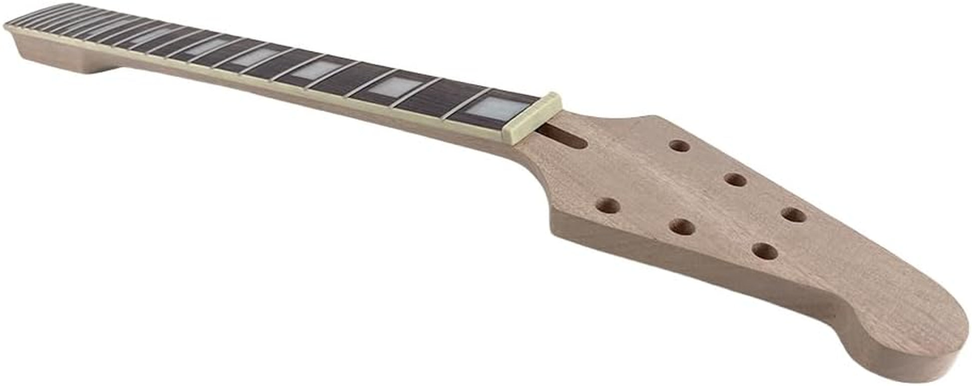 Electric Guitar Neck 22 Fret 25.5Inch Guitar Replacement Mahogany Rosewood Fretboard Block Inlay for DIY Guitar Necks