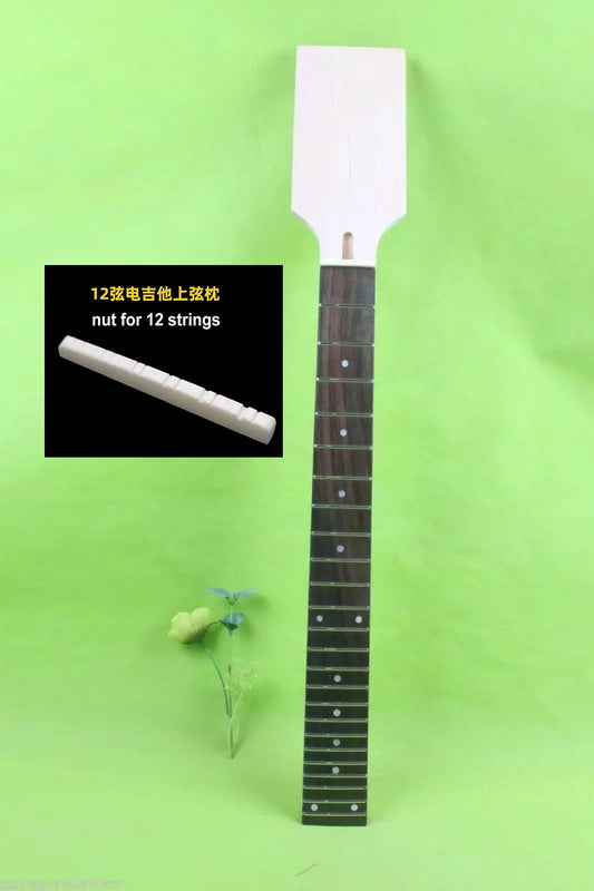 Yinfente 12string Wide guitar neck 24 fret 27 inch Canada Maple Rosewood Fretboard Paddle neck with nut