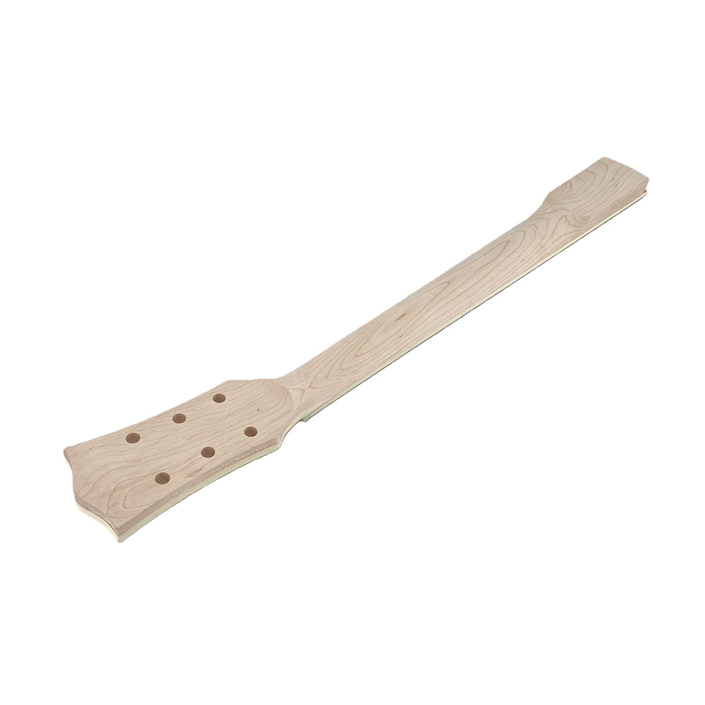 2x Yinfente New Guitar Neck 22fret 25.5inch Maple wood Rosewood Fretboard Block Inlay Binding Head