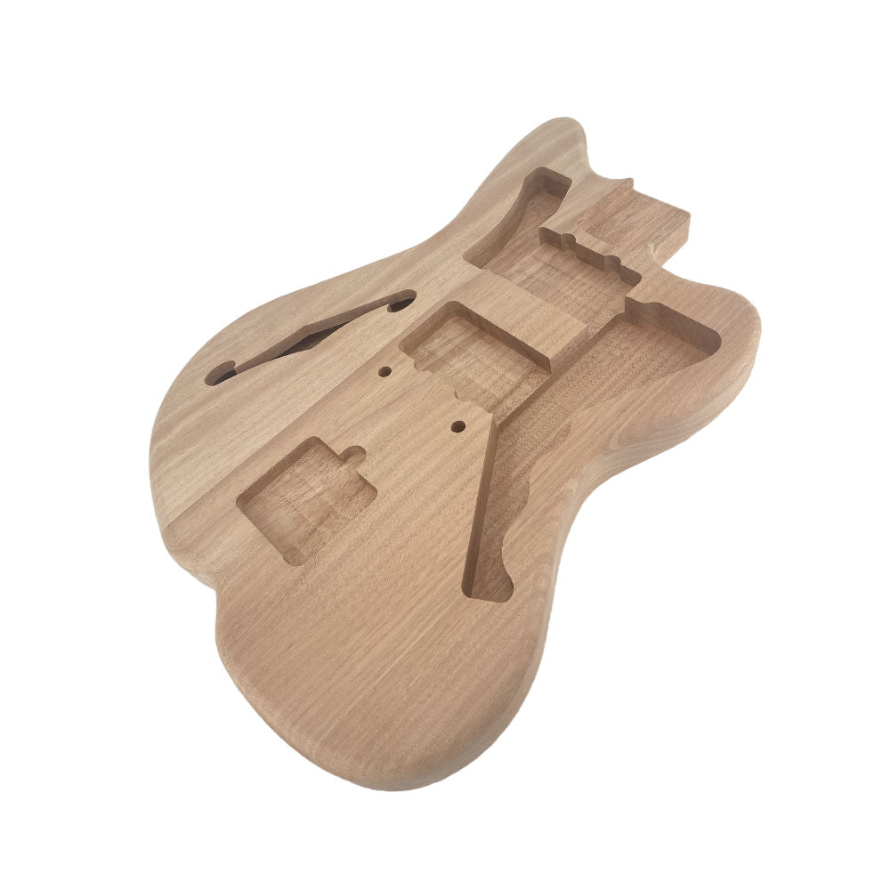 Yinfente Mahogany Electric Guitar Body Bolt on Heel pickup DIY Unfinished HH pickups