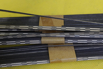 20X Guitar Strip Inlay Guitar Luthier Figured Purfling Guitar Body Binding Wood Inlay 640X3X1.0Mm #64