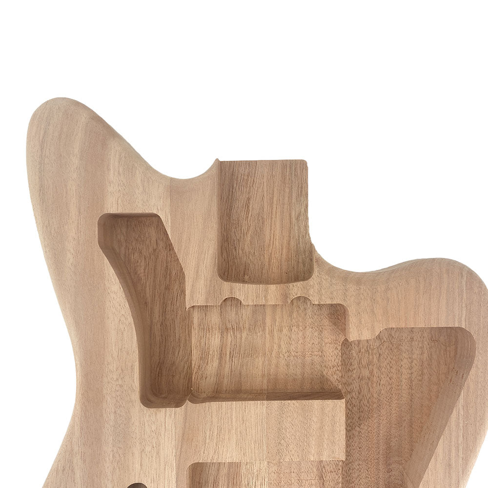 Yinfente Mahogany Electric Guitar Body Bolt on Heel pickup DIY Unfinished HH pickups