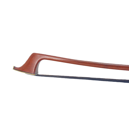 Yinfente 1/2 Upright Bass Bow Advance Brazilwood Germany Bows Ebony Frog Natural Bow Hair Pearl Inlay Half Size