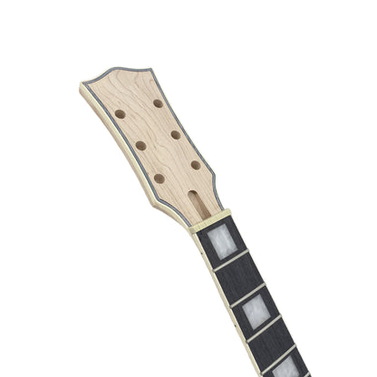2x Yinfente New Guitar Neck 22fret 25.5inch Maple wood Rosewood Fretboard Block Inlay Binding Head