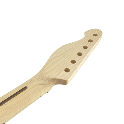Yinfente Electric Guitar Neck 21 Fret 25.5 Inch Rosewood Fretboard Block Inlay Clear Paint for Build Guitar