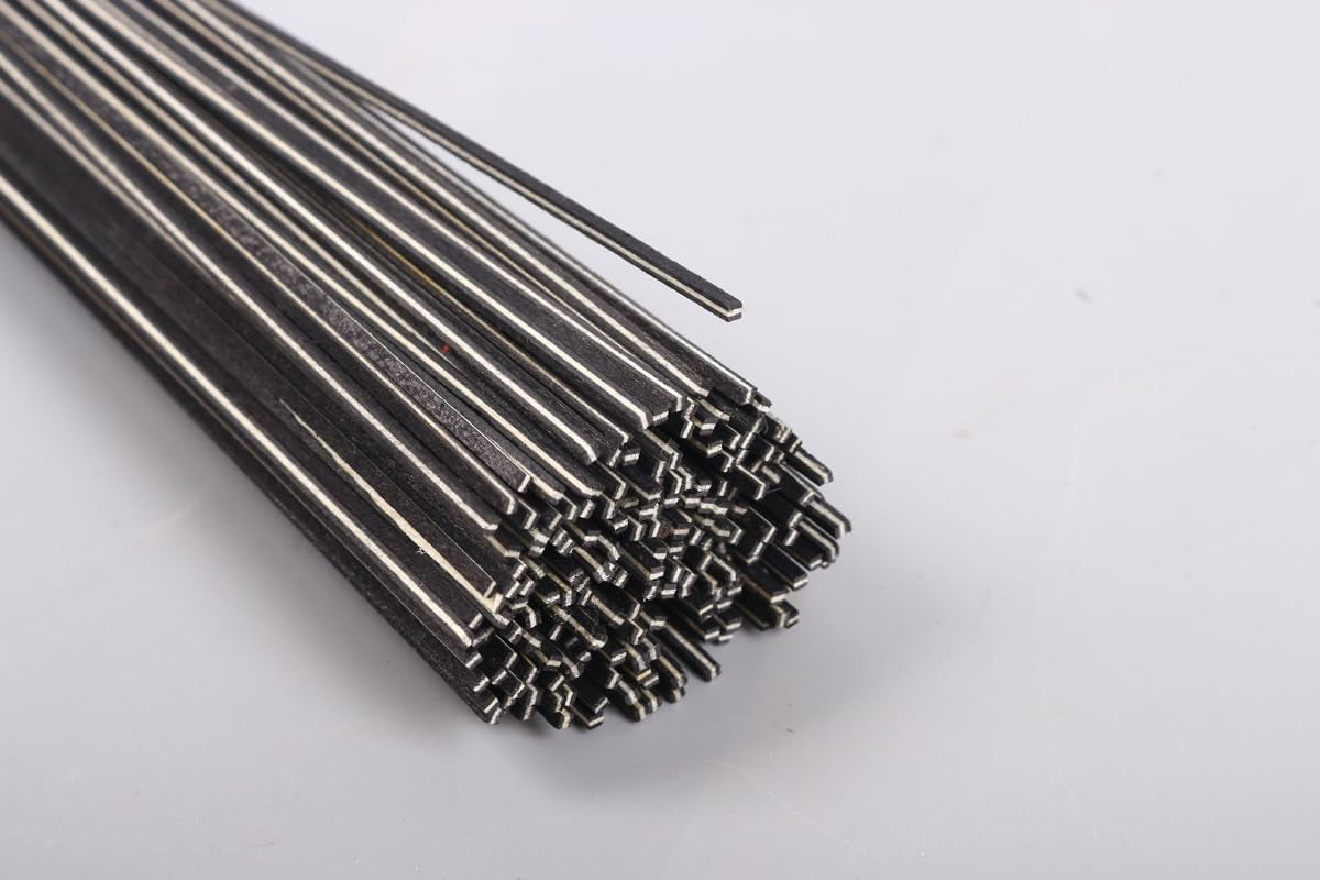 25 PCS Guitar Binding Purfling Strip Marquetry Inlay for Guitar,Black and White,Solid Wood Material(840X1.5X1.5Mm)