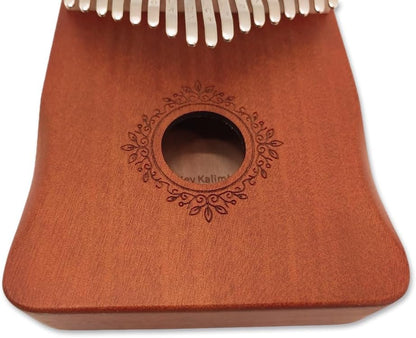 Kalimba 17 Key Thumb Piano Wooden Finger Piano with Tuning Hammer，Instructions，Carrying Bag Gifts for Adults，Beginners