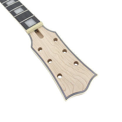 2x Yinfente New Guitar Neck 22fret 25.5inch Maple wood Rosewood Fretboard Block Inlay Binding Head