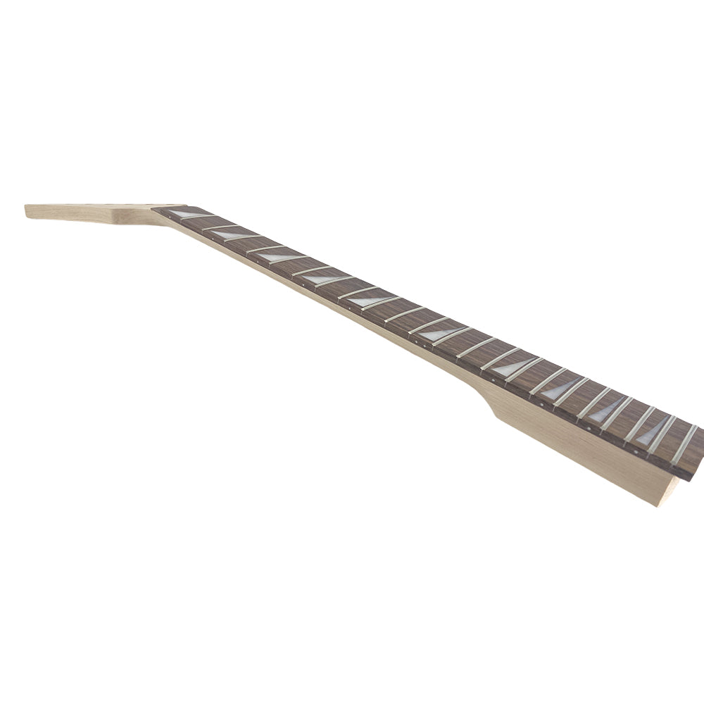 Yinfente New Guitar Neck 22Fret 25.5Inch Maple Wood Rosewood Guitar Fretboard Shark Fin Inlay Reversed Head Jackson Necks