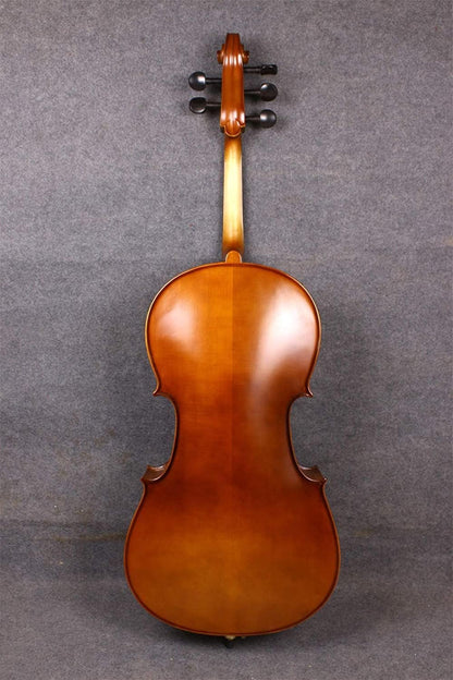 5String Cello 4/4 Solid Maple Spruce Wood Ebony Fittings Hand Made with Cello Bag Bow